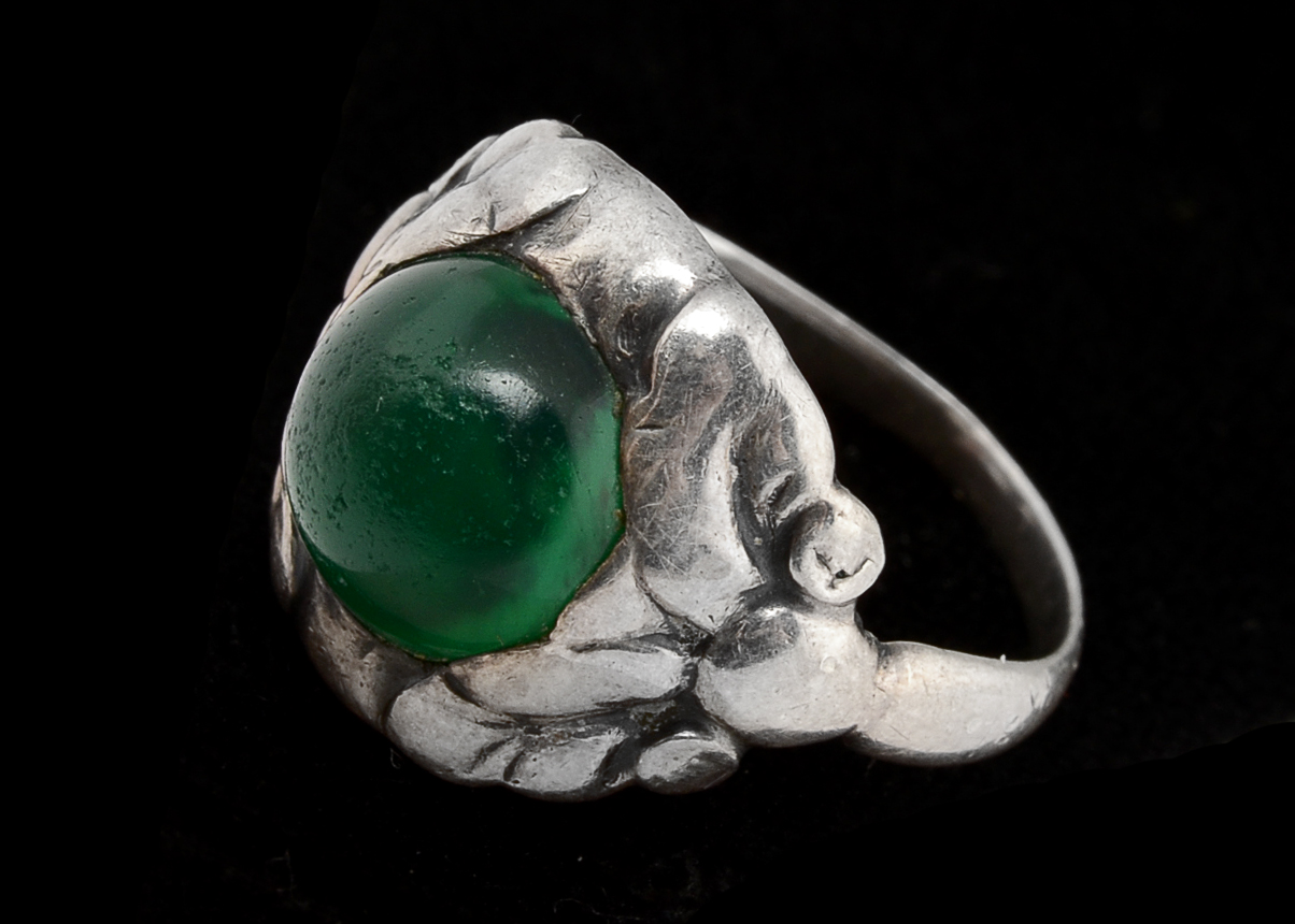 Vintage Georg Jensen Mid Century Danish Modern 830 Silver Ring