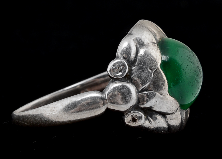 Vintage Georg Jensen Mid Century Danish Modern 830 Silver Ring