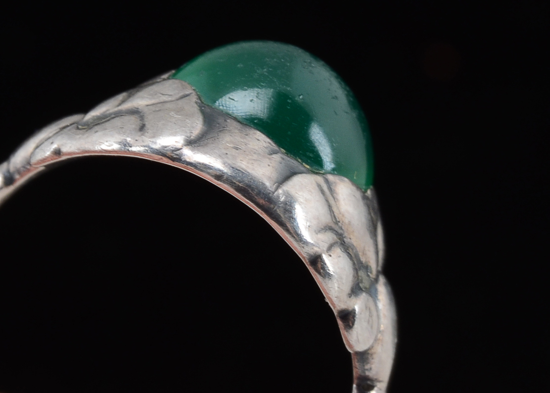 Vintage Georg Jensen Mid Century Danish Modern 830 Silver Ring