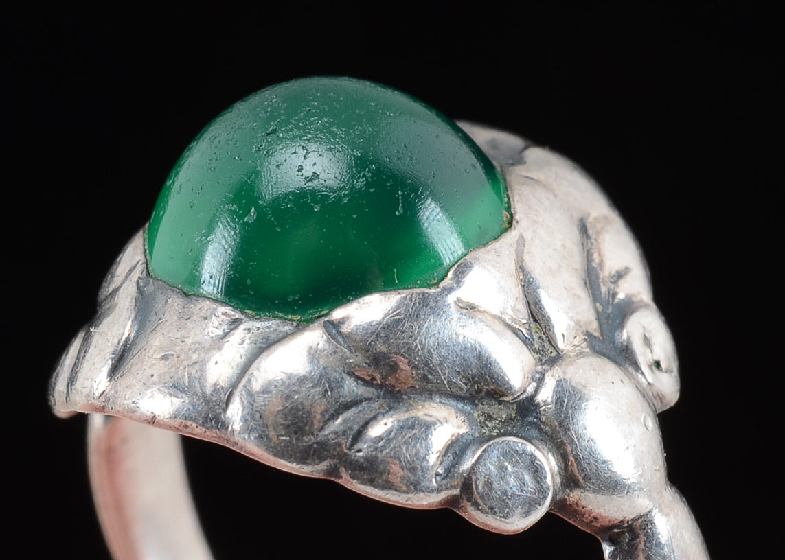 Vintage Georg Jensen Mid Century Danish Modern 830 Silver Ring