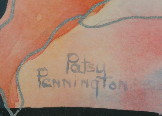 Original Patsy Pennington Floral Watercolor