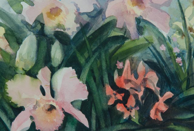 Original Stephen Suchy Floral Watercolor