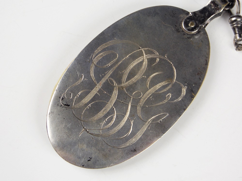 Charming Antique Sterling Silver Chatelaine with Aide Memoire