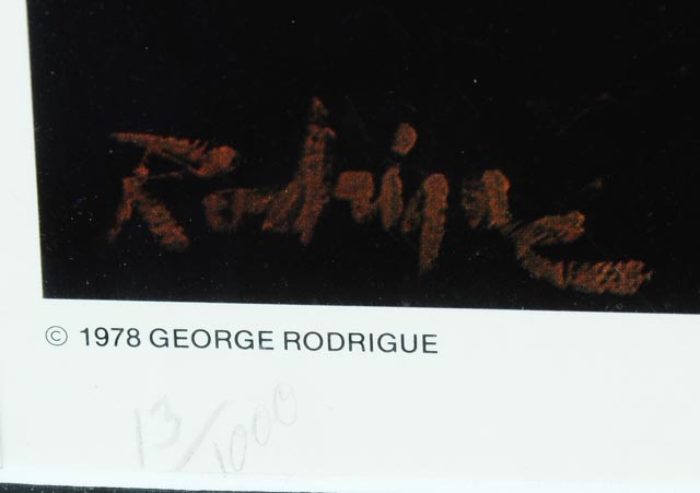 Reproduction Print of George Rodrigue's "Alone with the Oak"