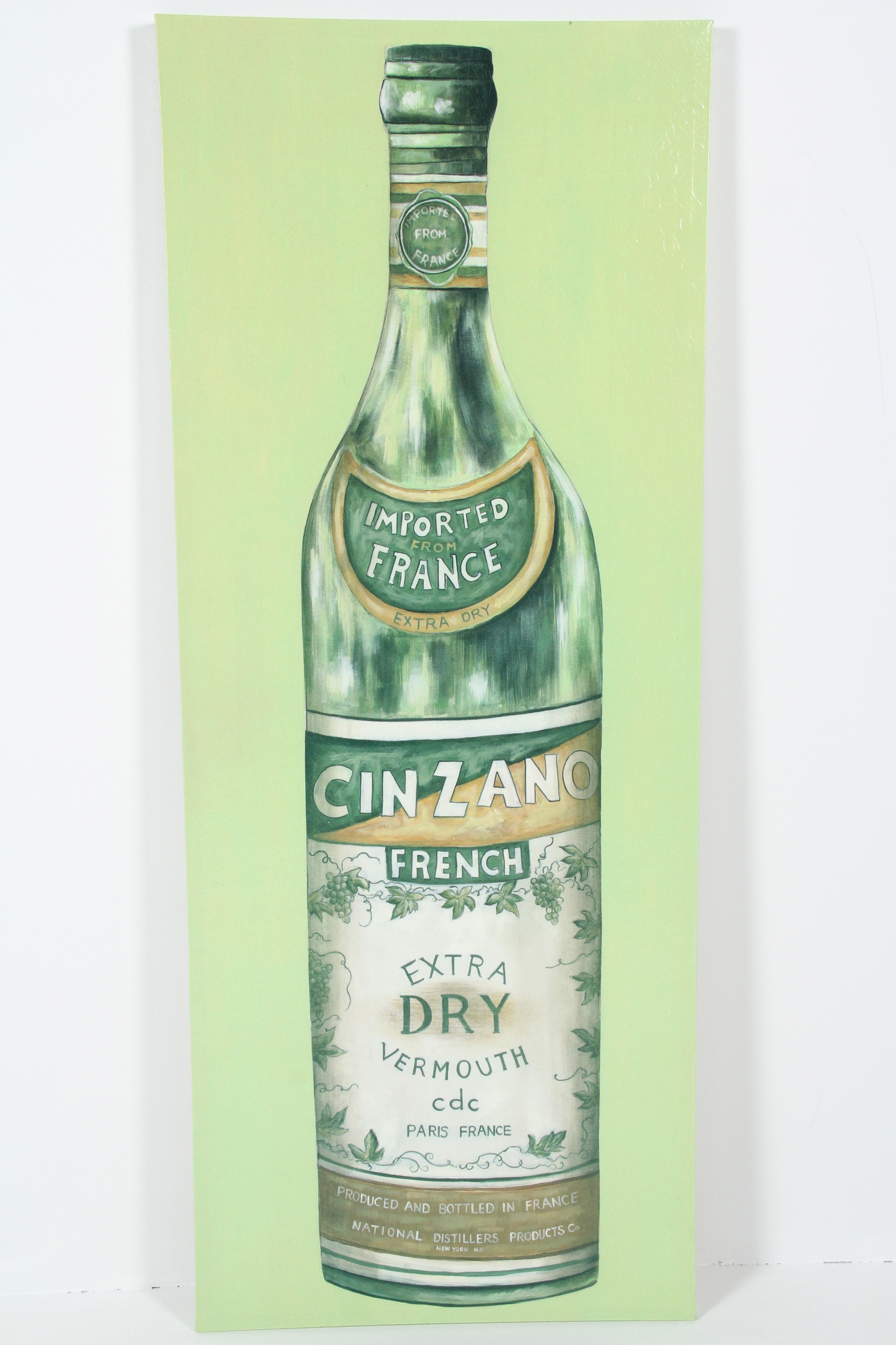 Cinzano Bottle Print on Canvas