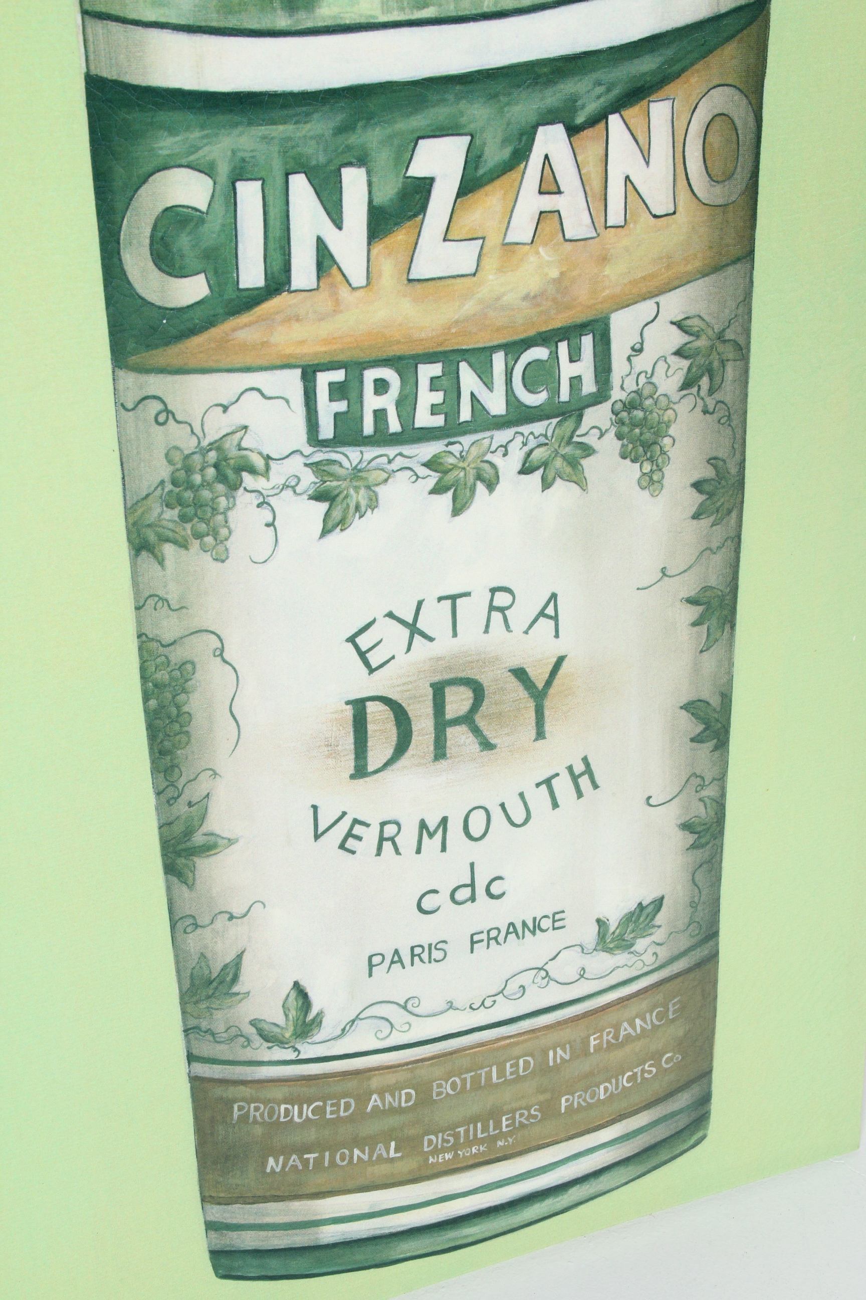 Cinzano Bottle Print on Canvas