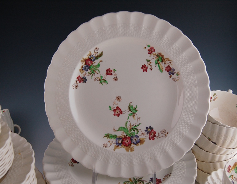 Spode Copeland China "Wicker Lane" Set of Ten