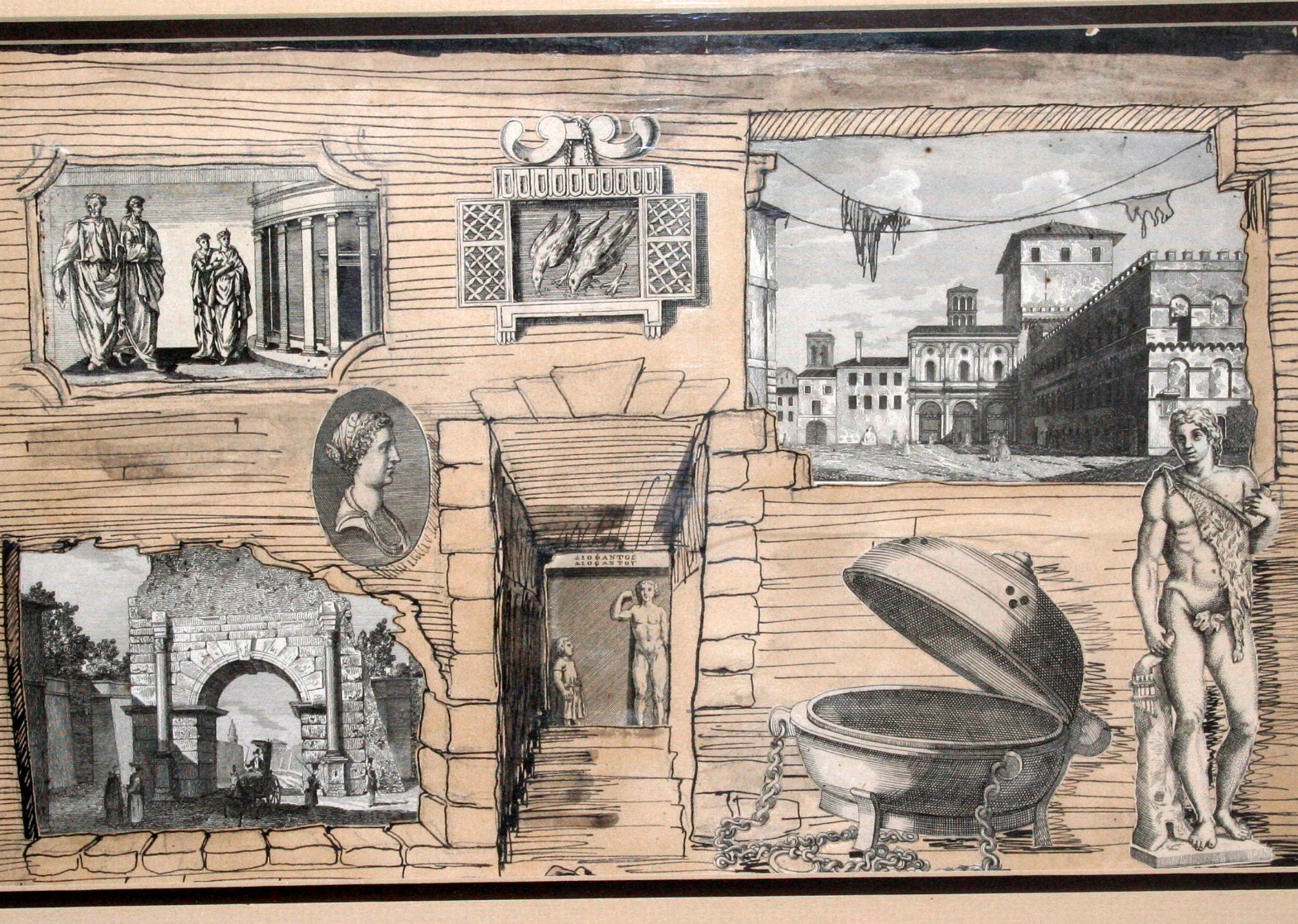 Framed Ancient Greece Collage