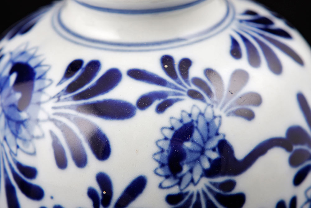 Blue and White Vases with Urn