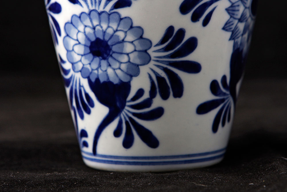 Blue and White Vases with Urn