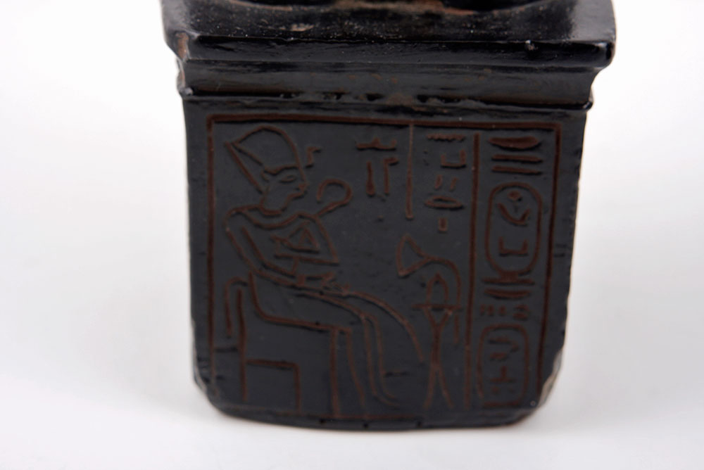 Pair of Ram Head Figurines