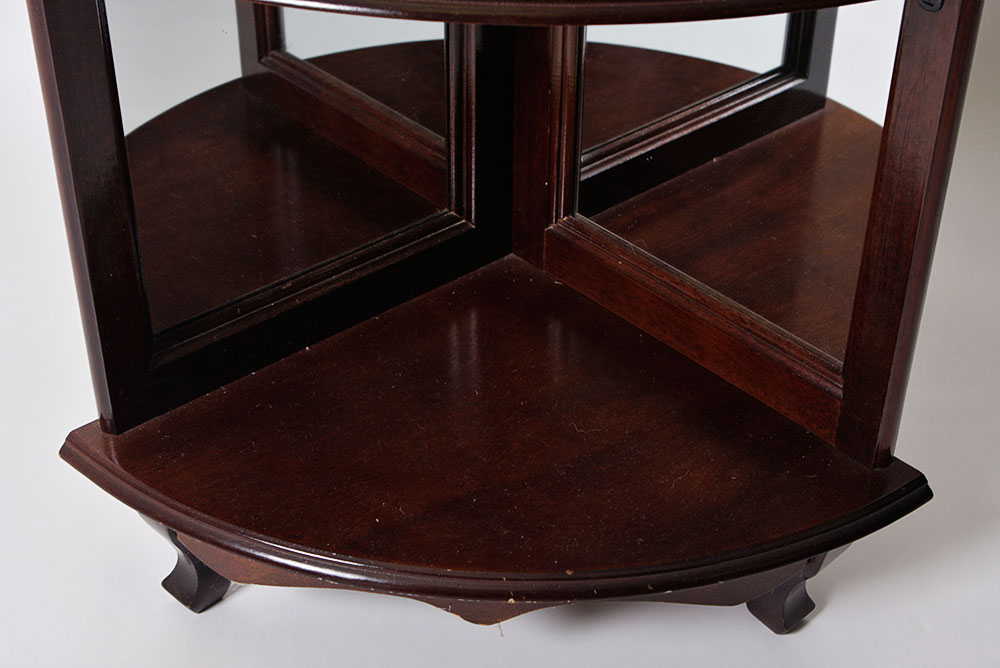 Cherry Wood Corner Shelf