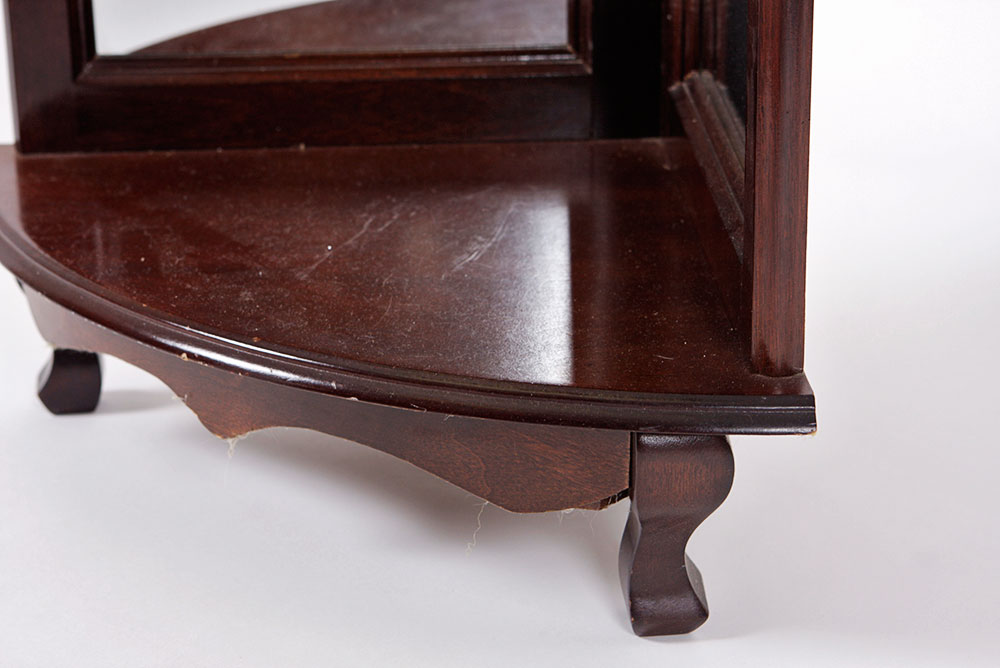 Cherry Wood Corner Shelf