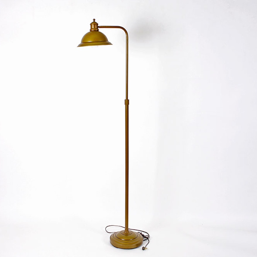 Adjustable Gold Tone Floor Lamp