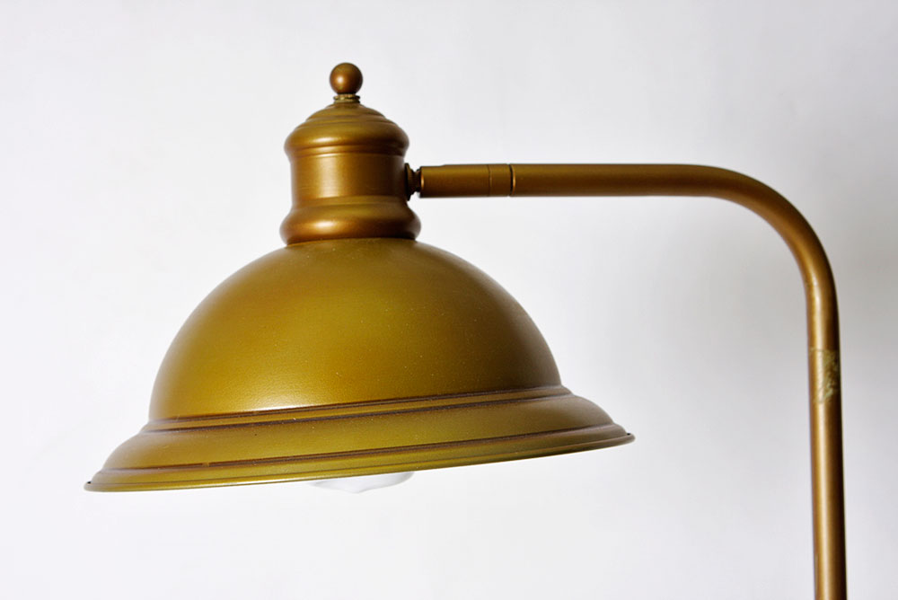 Adjustable Gold Tone Floor Lamp