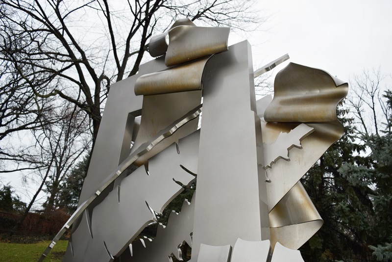 An Important Albert Paley Exterior Steel Sculpture, "Proscenium"
