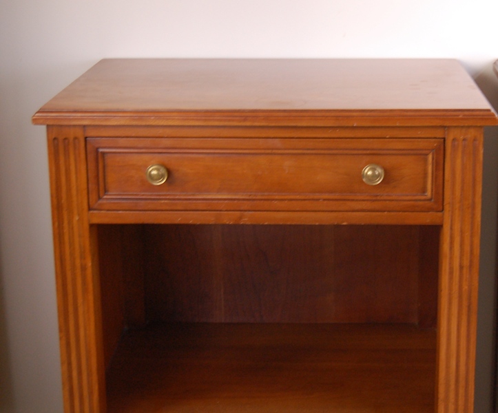 Pair of Kindel Grand Rapids Fruitwood Nightstands
