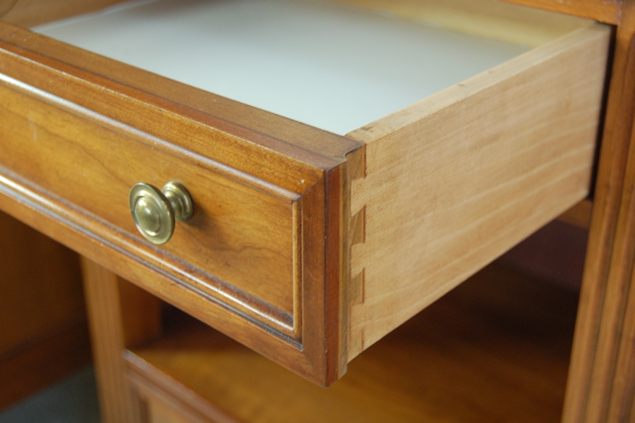 Pair of Kindel Grand Rapids Fruitwood Nightstands