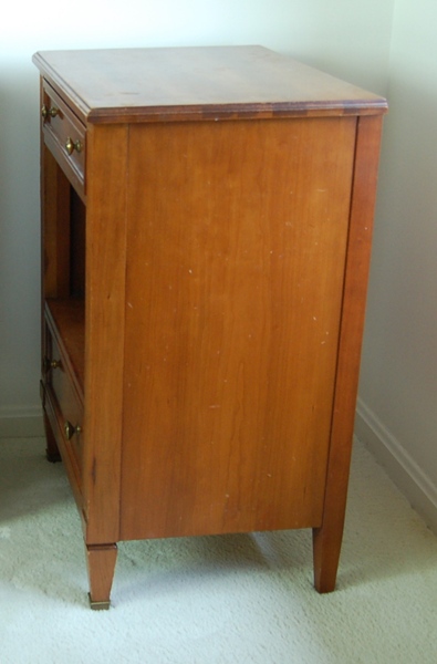 Pair of Kindel Grand Rapids Fruitwood Nightstands