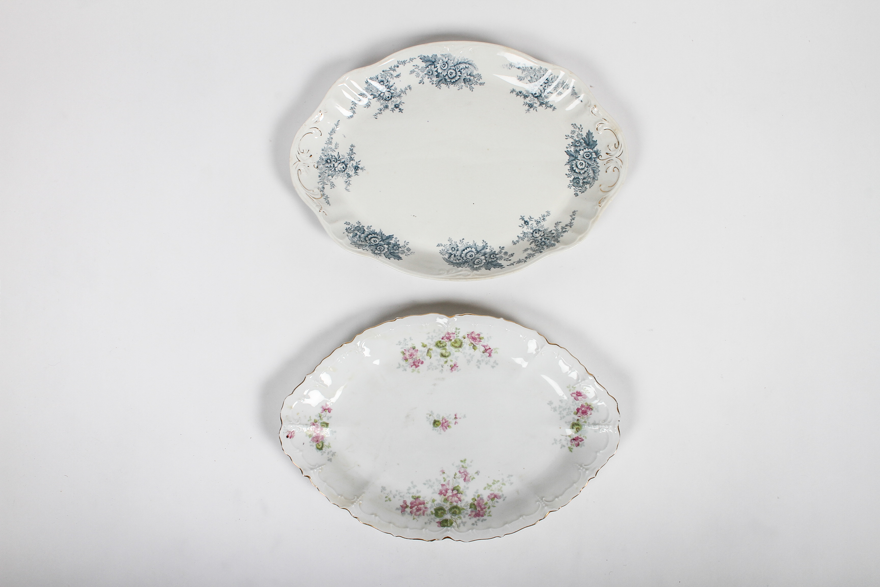 Pair of Antique Porcelain Dishes