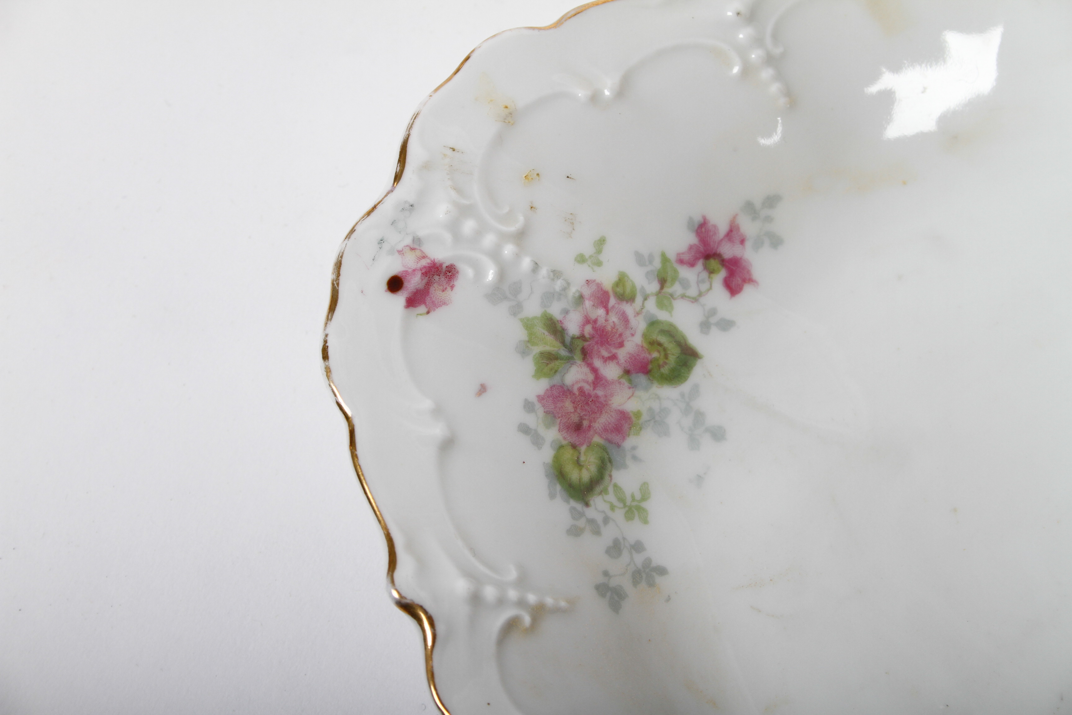 Pair of Antique Porcelain Dishes