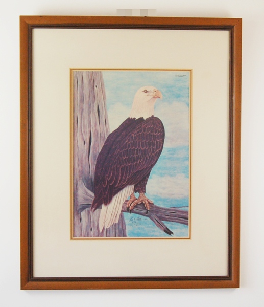 Roy Boone Signed Limited Edition Bald Eagle Lithograph