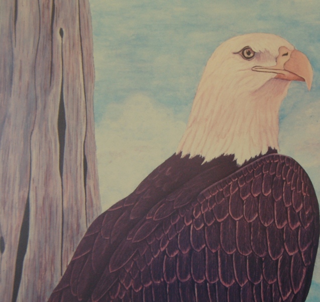 Roy Boone Signed Limited Edition Bald Eagle Lithograph