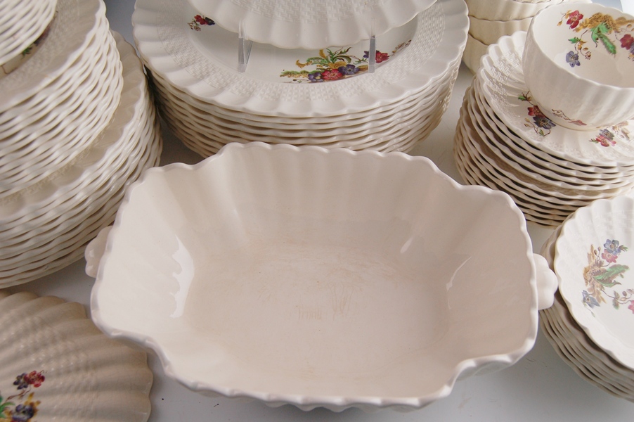 Spode Copeland China "Wicker Lane" Set of Ten