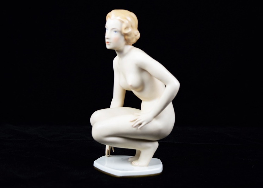 Circa 1940s Alka Kunst West Germany Nude Porcelain Figure