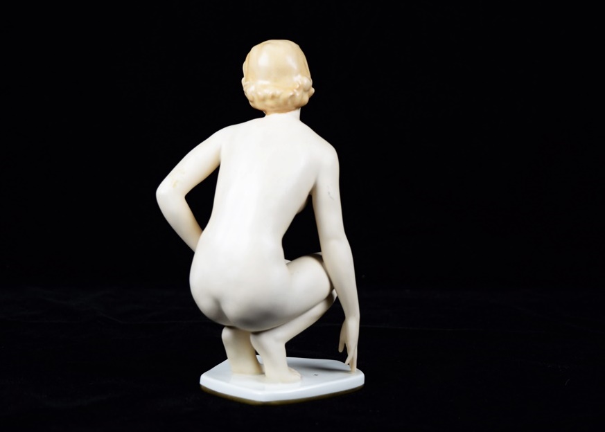 Circa 1940s Alka Kunst West Germany Nude Porcelain Figure