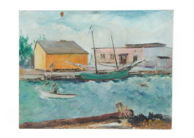 Original Dora McCollister Oil on Academy Board