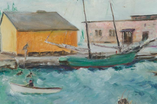 Original Dora McCollister Oil on Academy Board