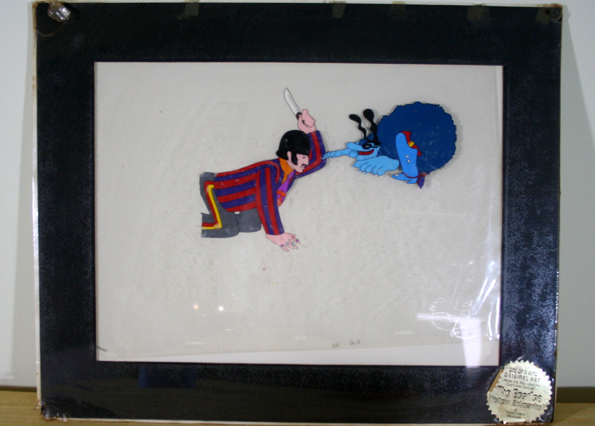 Original Animation Cel from Beatles' "Yellow Submarine"
