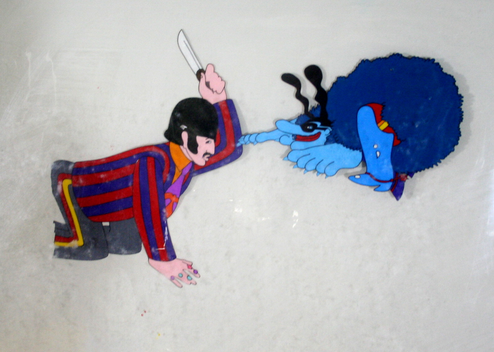 Original Animation Cel from Beatles' "Yellow Submarine"