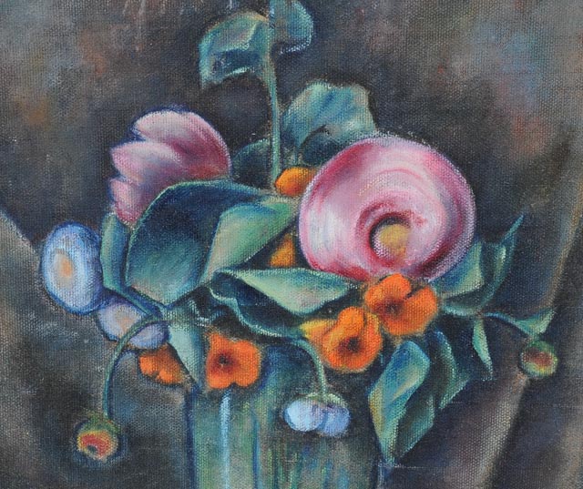 Original Bumpei Usui Oil Painting