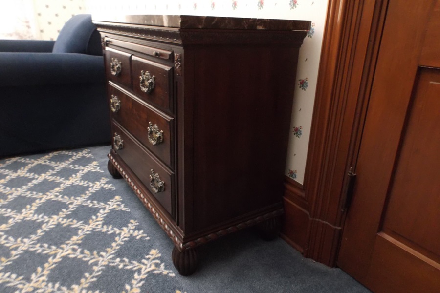 Kincaid Kings Road Collection Marble Top Four Drawer Dresser