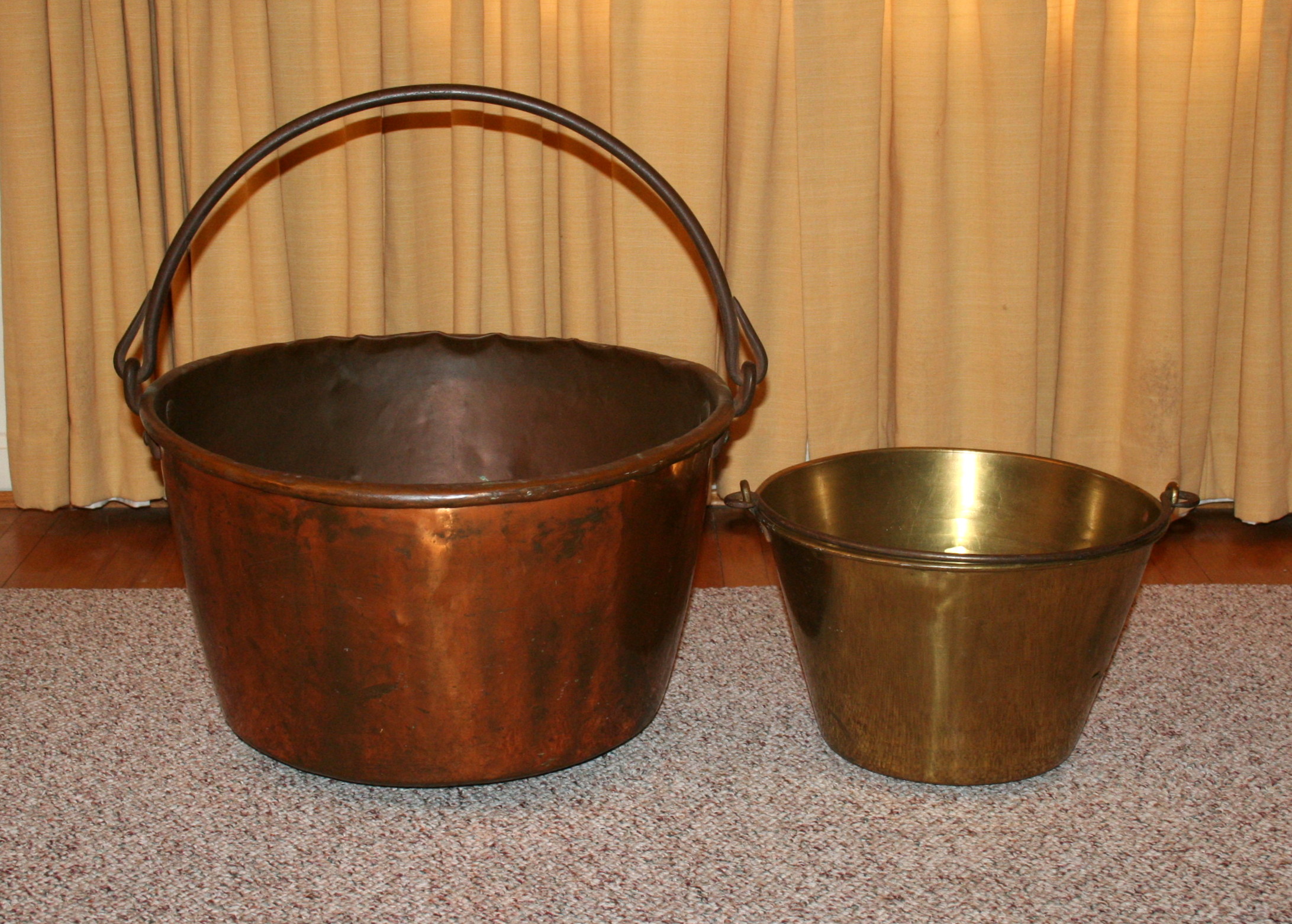 Antique Copper and Brass Pots