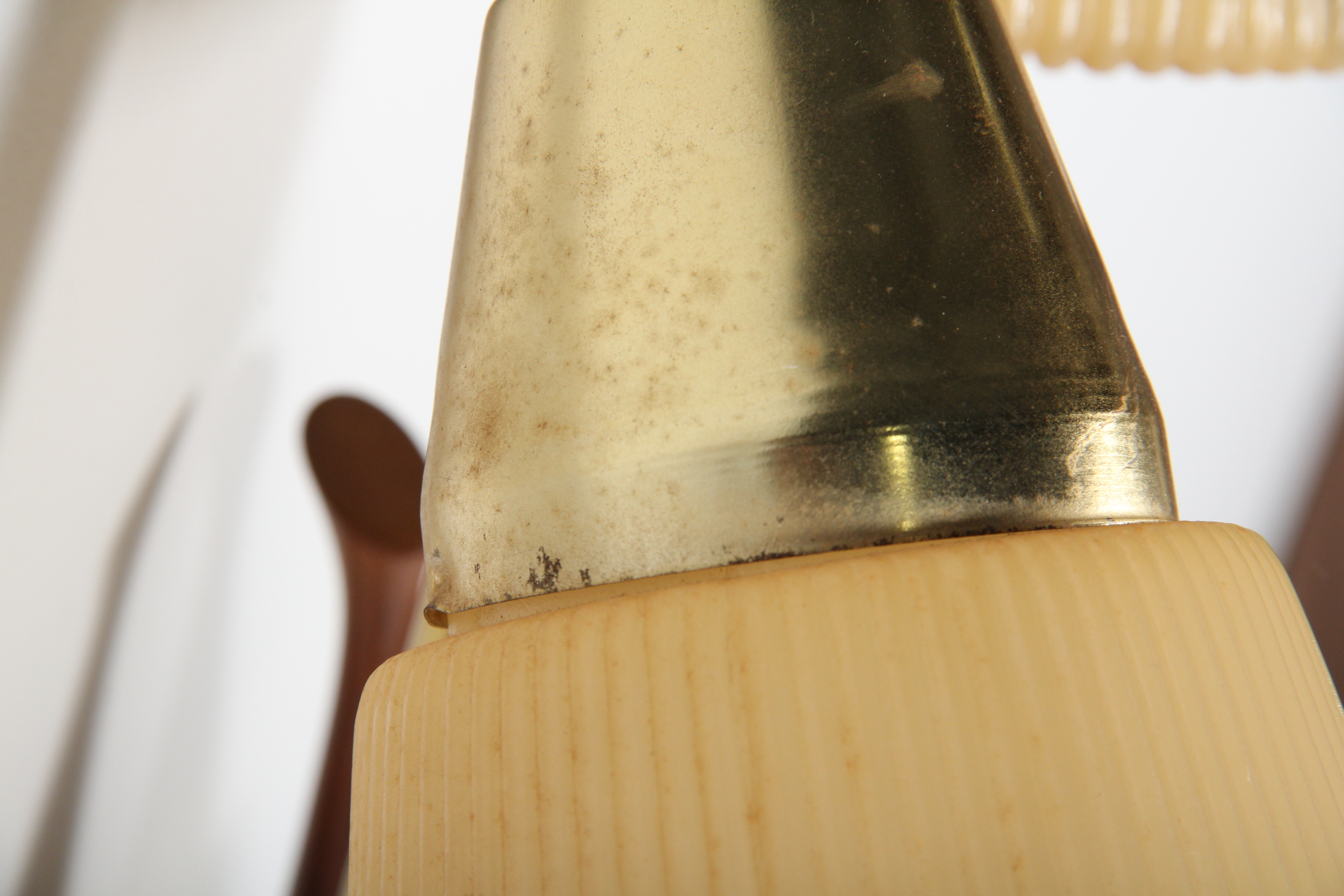 Mid Century Modern Three-Shade Tension Pole Lamp