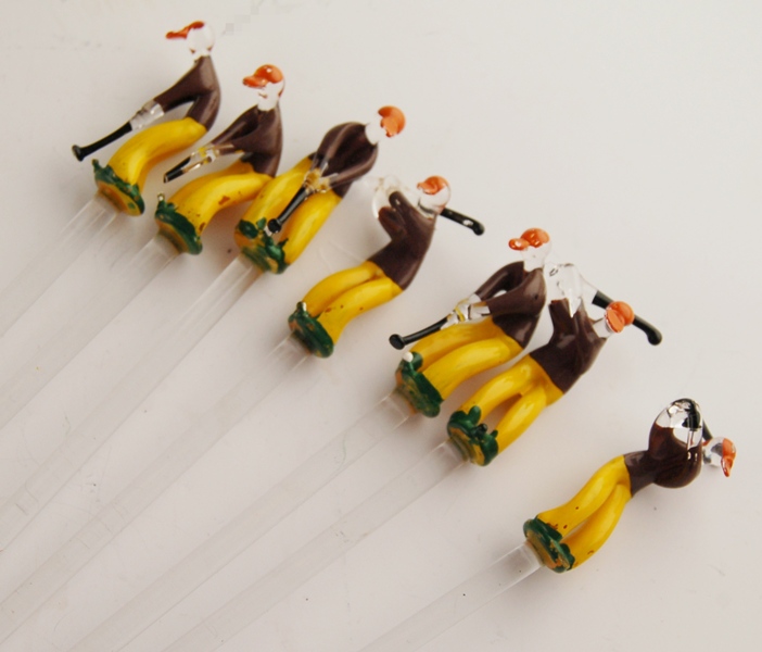Golf Tumbers and Glass Swizzle Sticks