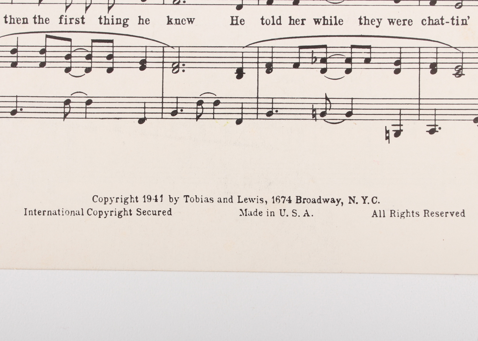 Vintage Babe Ruth New York Yankees Sheet Music