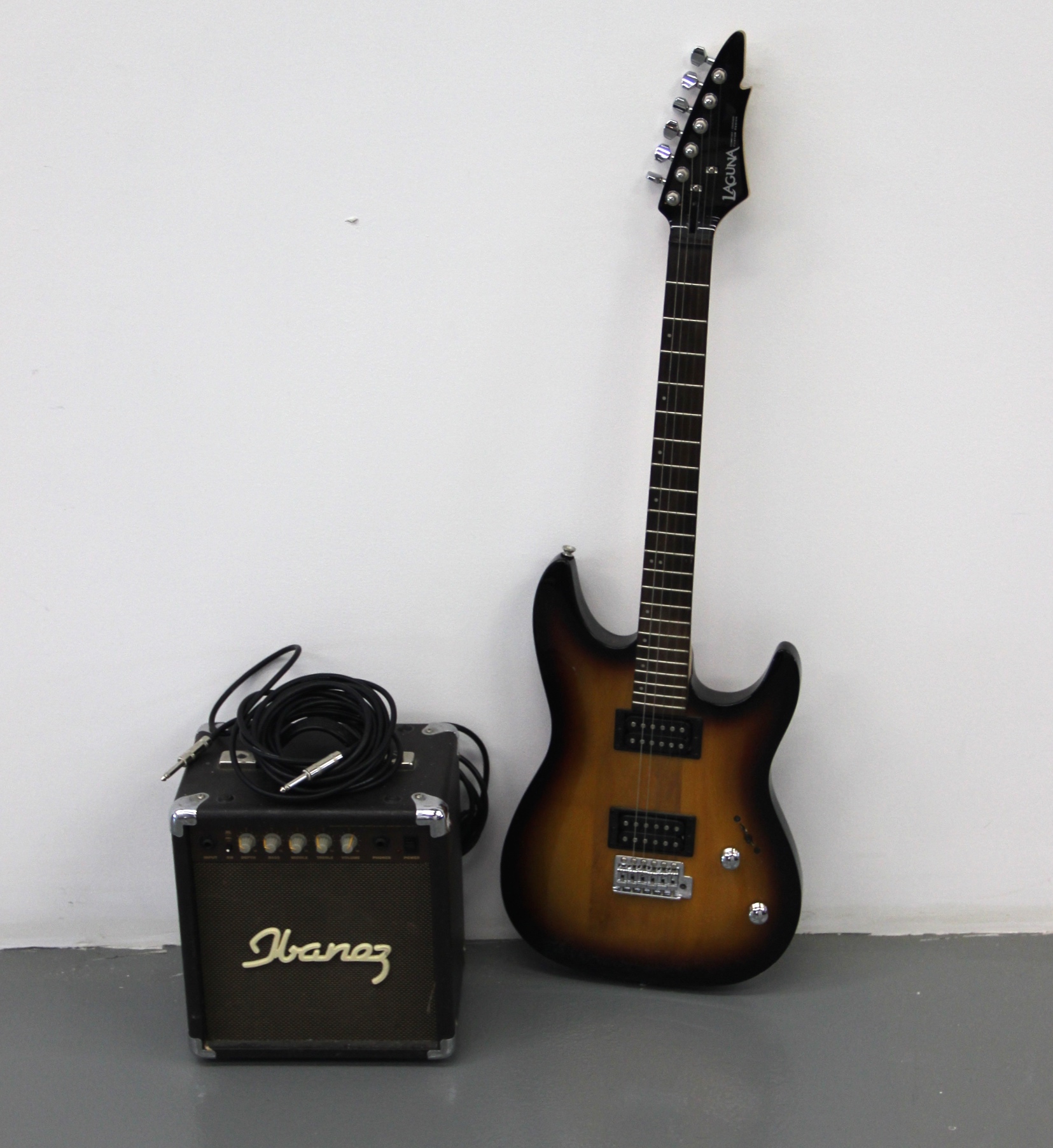 Laguna Electric Guitar and Ibanez Amplifier