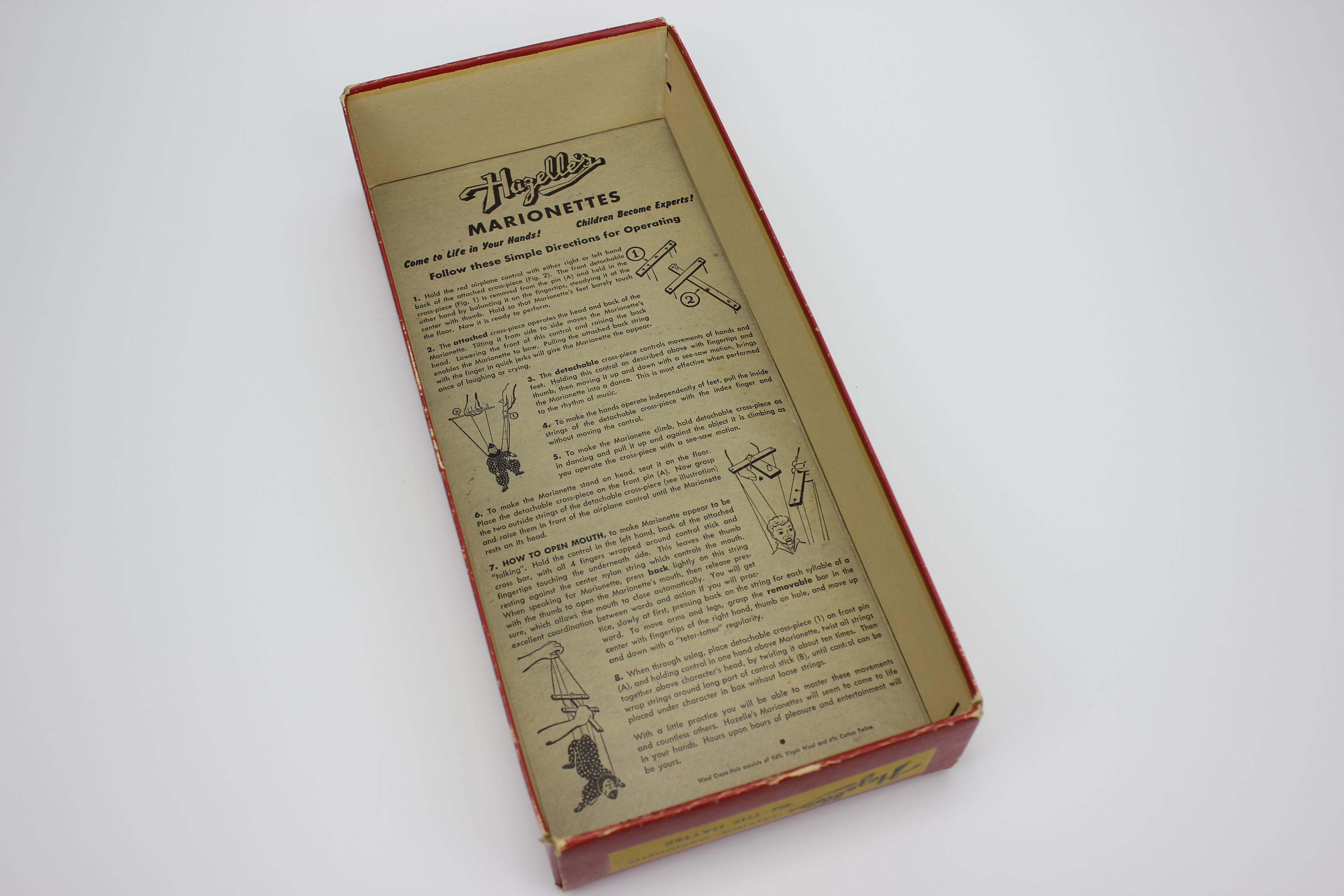 Original Hazelle's Marionette String Puppet "The Hatter"