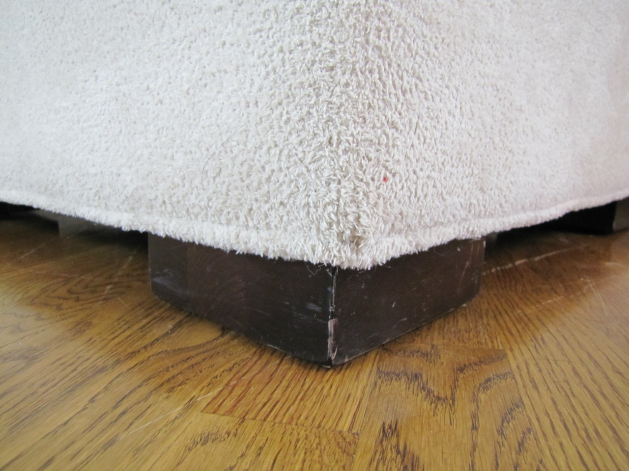 Down Filled Arhaus Sectional Sofa with Ottoman