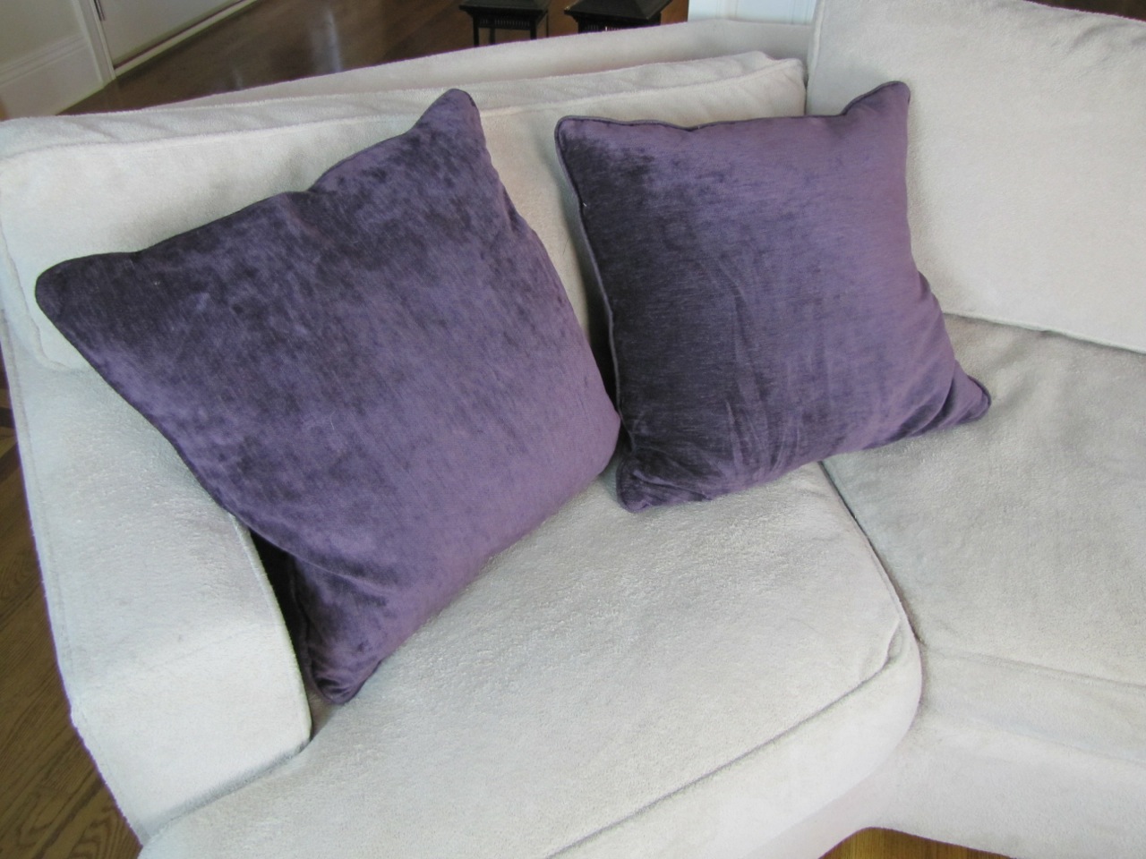 Down Filled Arhaus Sectional Sofa with Ottoman