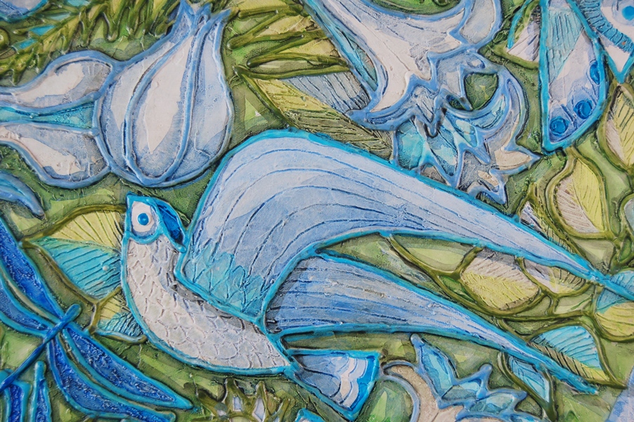 John Nartker Original Textural Painting on Canvas