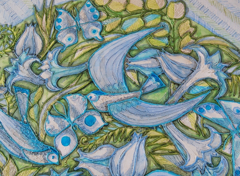 John Nartker Original Textural Painting on Canvas