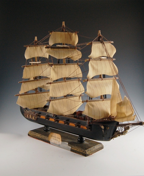 Vintage Spanish 16th Century Model of Frigate