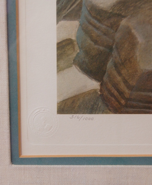 John Ruthven Signed L/E "Miami Indian" Lithograph
