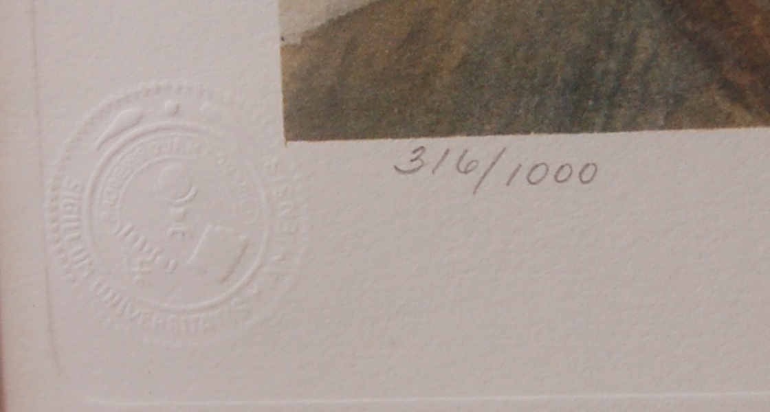 John Ruthven Signed L/E "Miami Indian" Lithograph