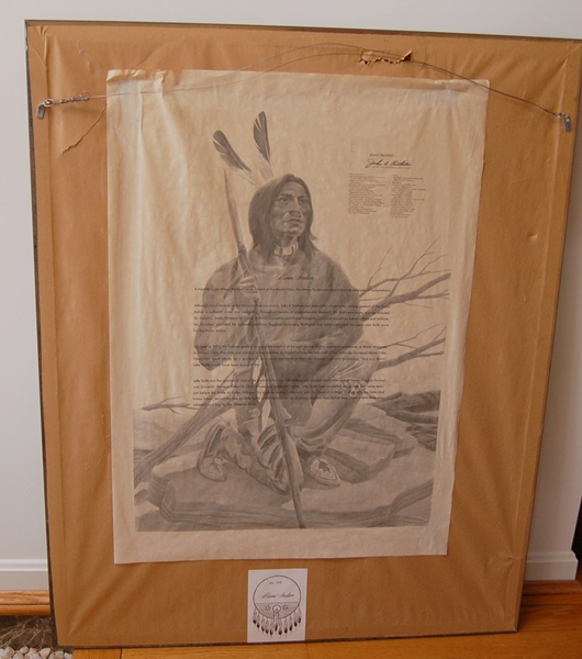 John Ruthven Signed L/E "Miami Indian" Lithograph